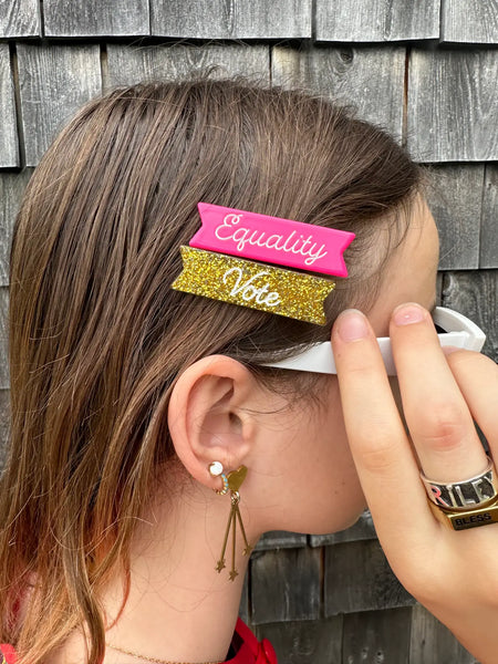 Vote + Equality Hair Clips