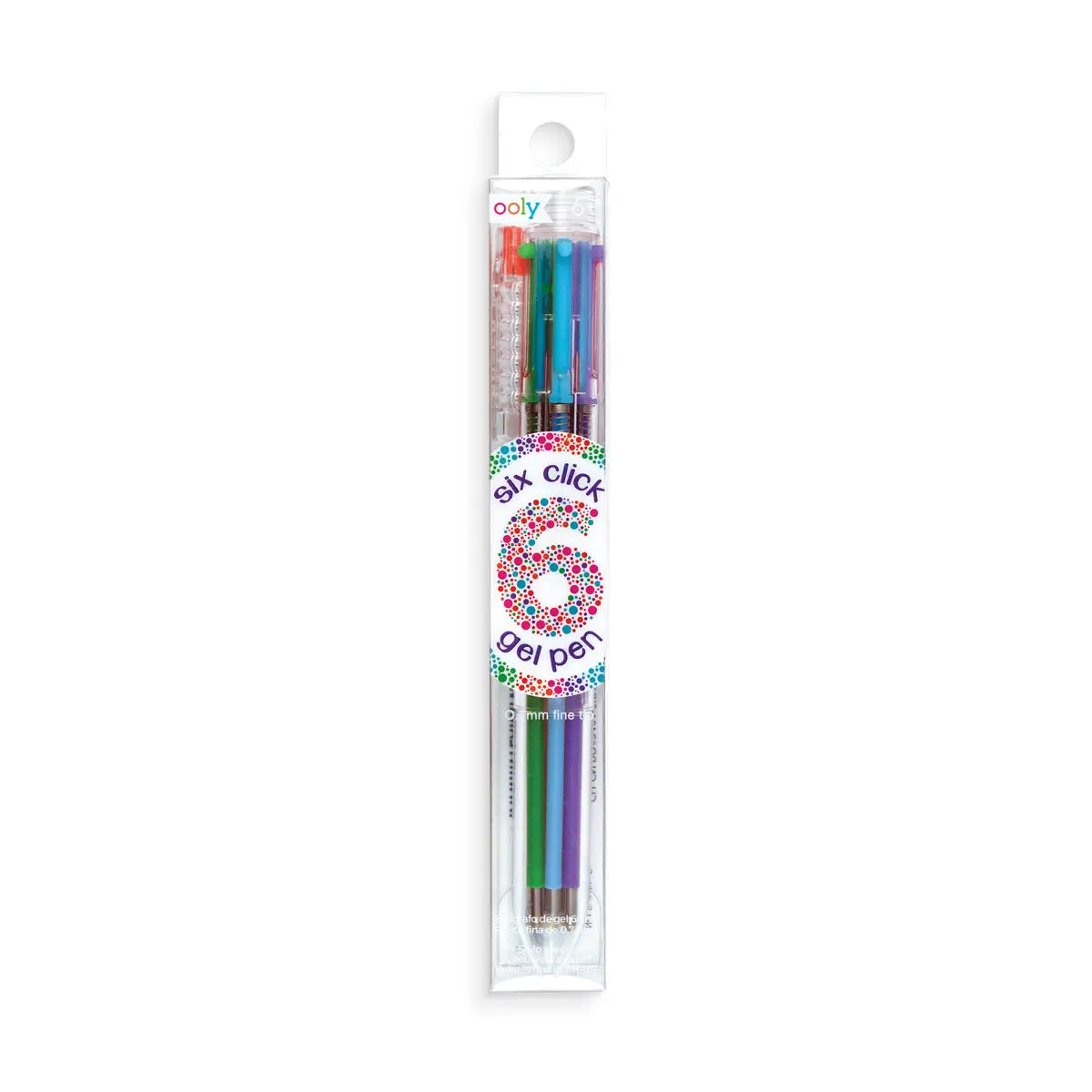 Six Click Colored Gel Pens