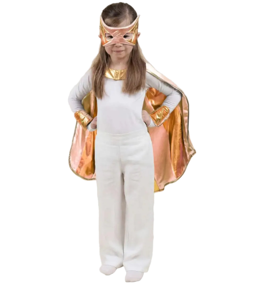 Coral Superhero Cape & Mask Play Costume