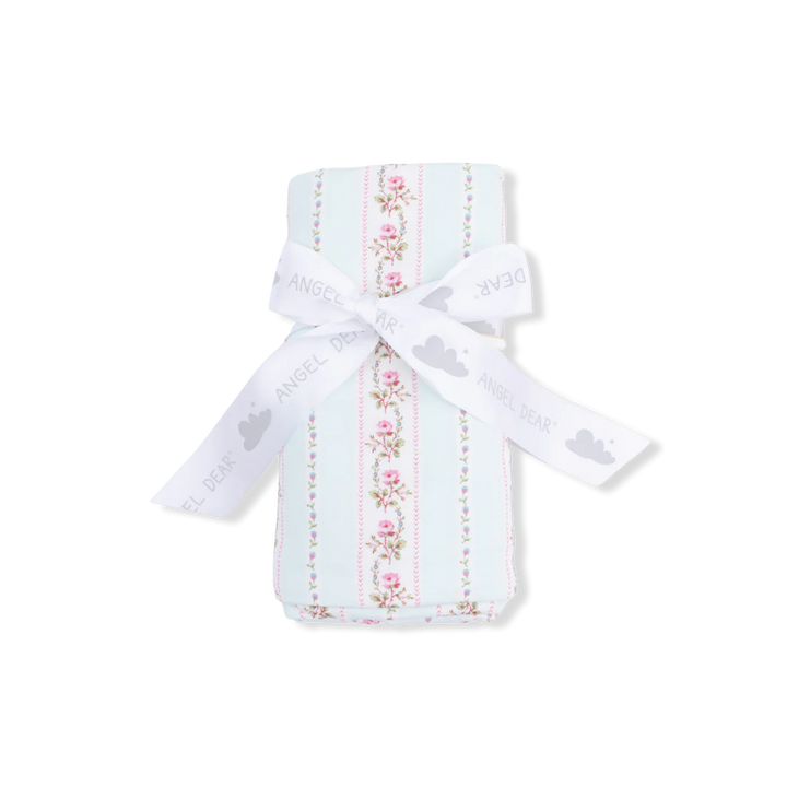 Blue Antoinette Stripe Swaddle