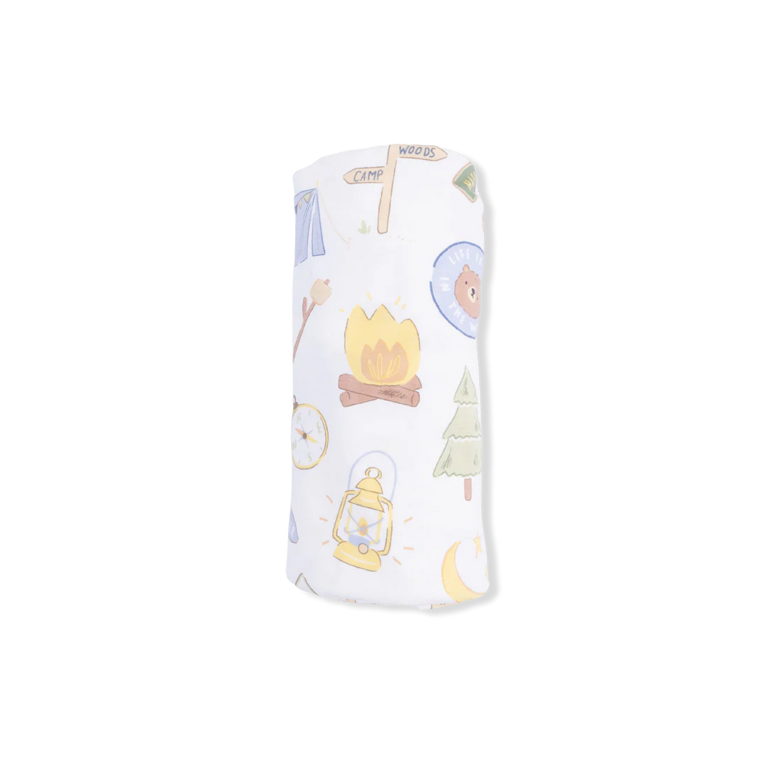 Camping Blue Swaddle
