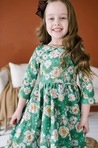 Vintage Greens Rubina Twirl Dress