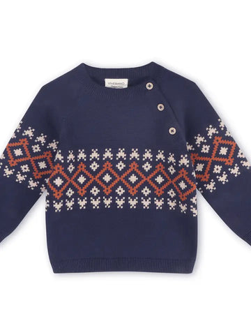 Fair Isle Organic Raglan Pullover