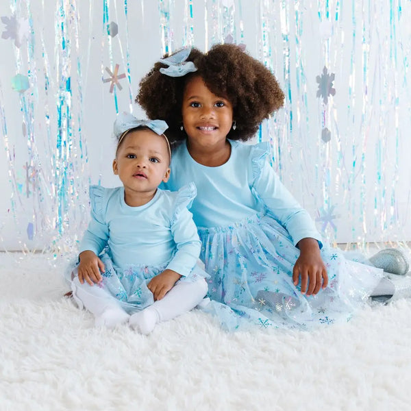 Snow Shimmer L/S Tutu Dress