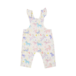 Fun Unicorns Terry Ruffle Overall