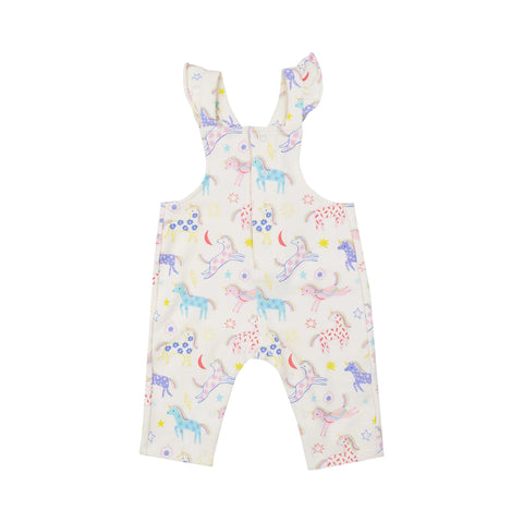 Fun Unicorns Terry Ruffle Overall