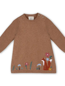 Woodland Squirrel Organic Sweater Dress