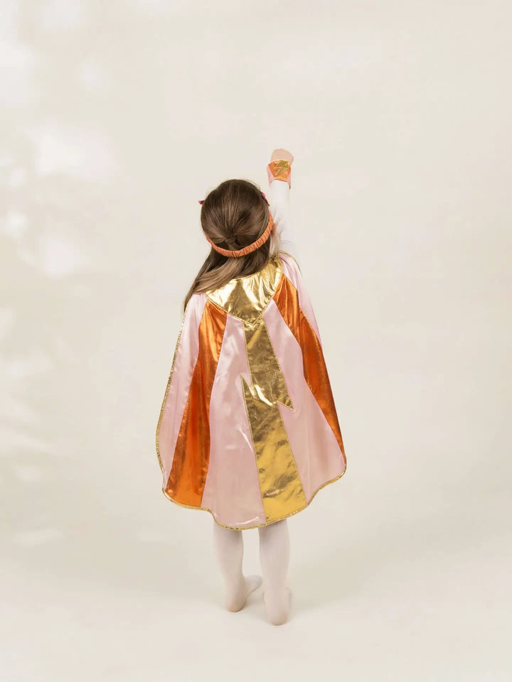 Coral Superhero Cape & Mask Play Costume