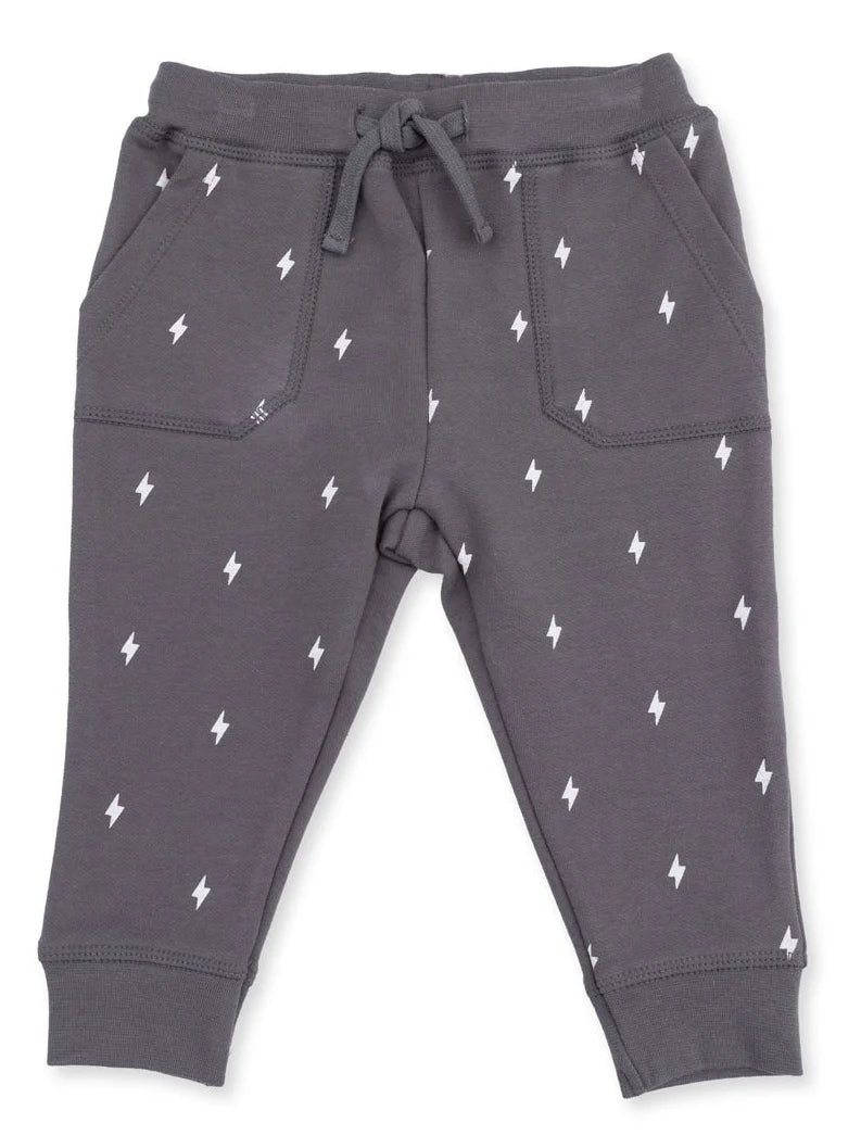 French Terry Jogger - Lightning Bolt