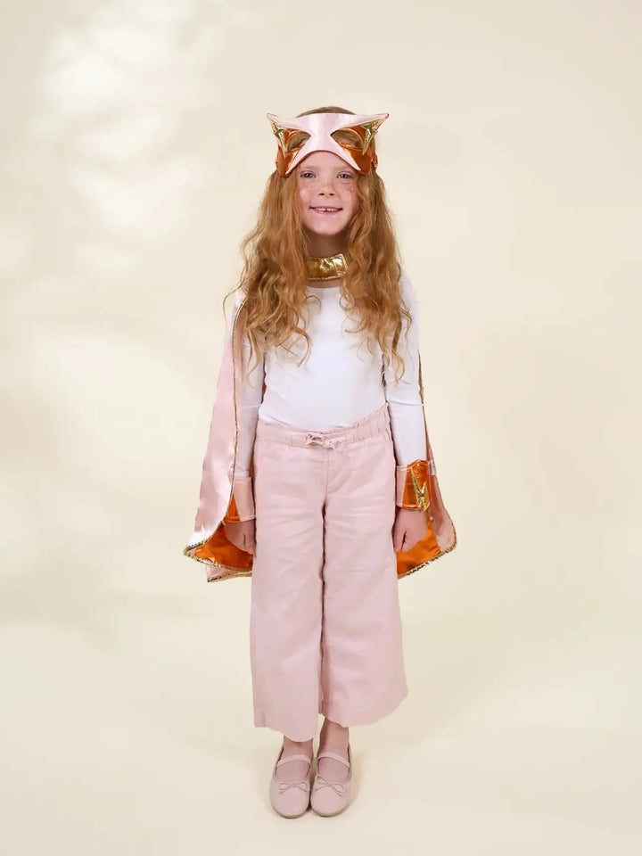 Coral Superhero Cape & Mask Play Costume