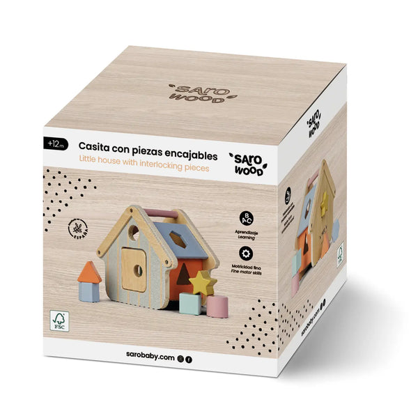 Wooden Shapes Sorting House