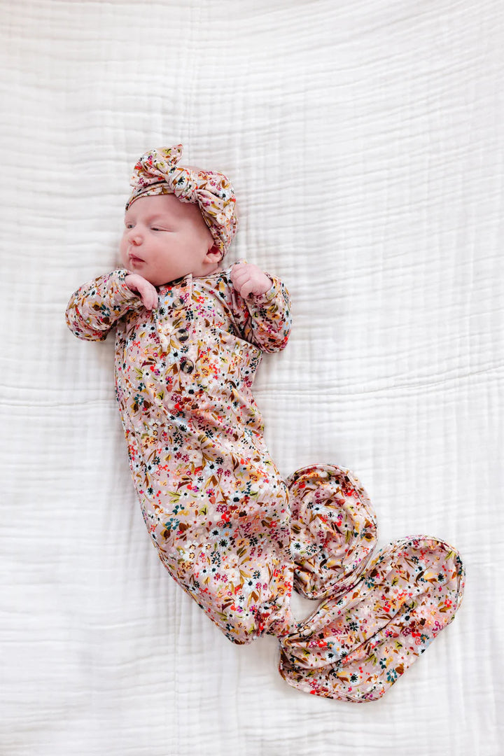 Penelope Knotted Gown nb-3 months