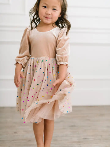 Confetti Cream Diana Dress