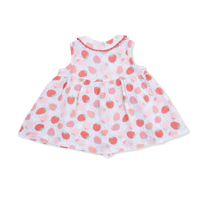Strawberry Bliss Jill Sleeveless Dress + Bloomer