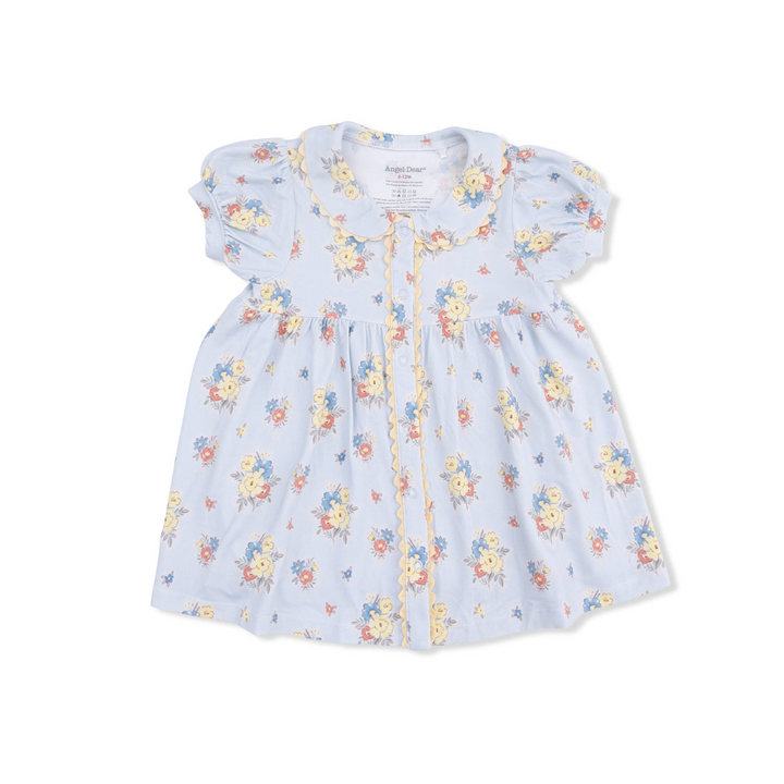 Blue Country Stitch Floral Betty Dress