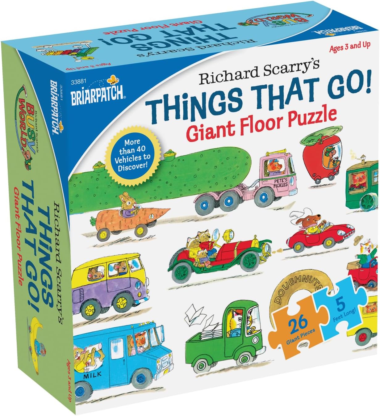 Richard Scarry Things That Go Floor Puzzle