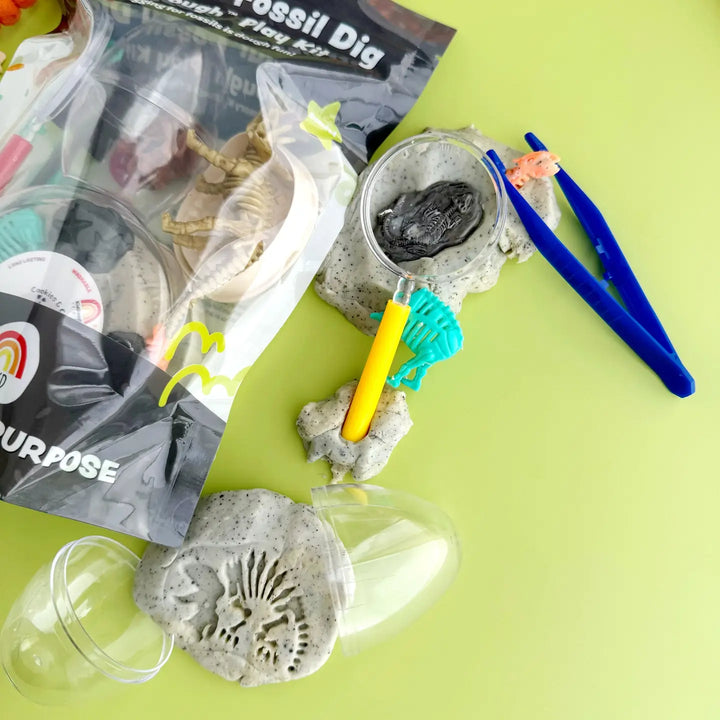 Dinosaur Fossil Dig KidDough Play Kit