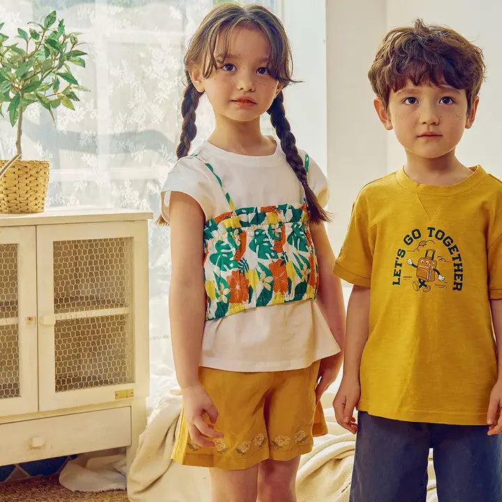 Floral Graphic Cami Layered Tee