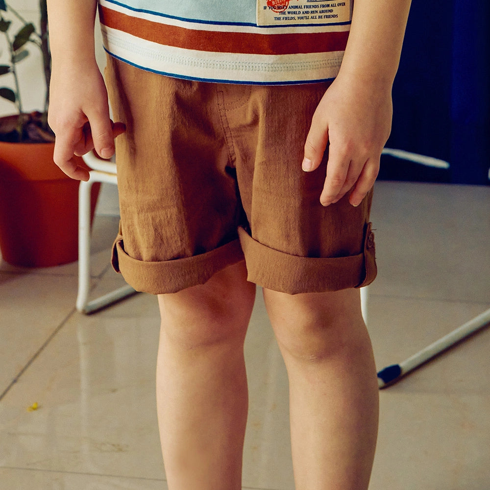 Bryson Baggy-Fit Pull-On Roll-Up Shorts