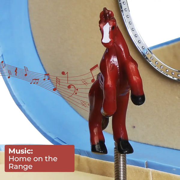 Horses Musical Jewelry Box