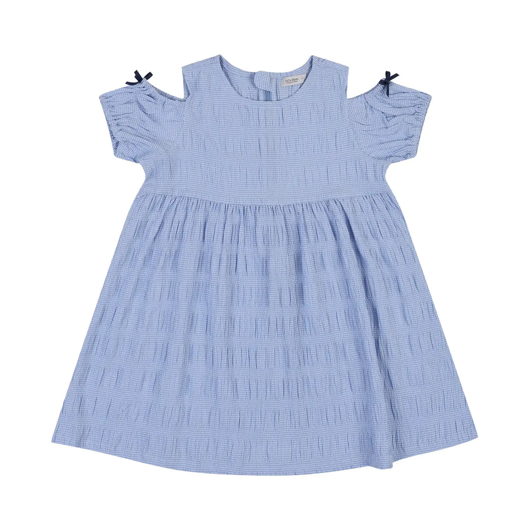 Lemi Cut-Out Shoulder Gingham Dress