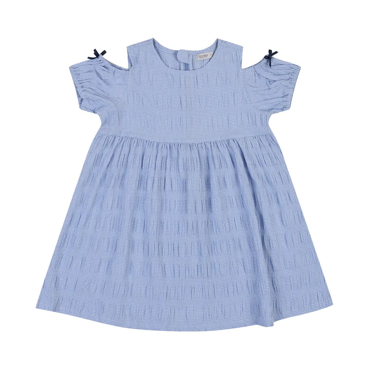 Lemi Cut-Out Shoulder Gingham Dress