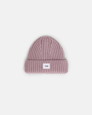Cable Knit Ash Rose Beanie