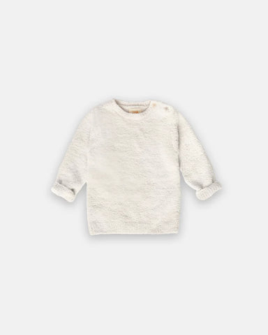 Ecru L/S Fuzzy Top