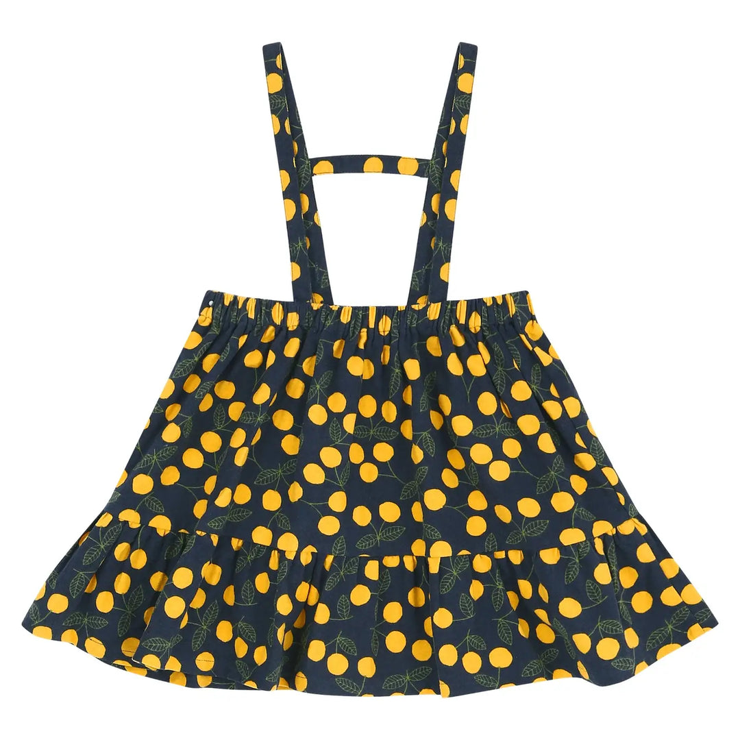 Dorothy Ruffled Neck Dress + Suspender Skirt Set