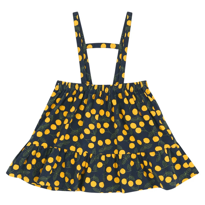 Dorothy Ruffled Neck Dress + Suspender Skirt Set