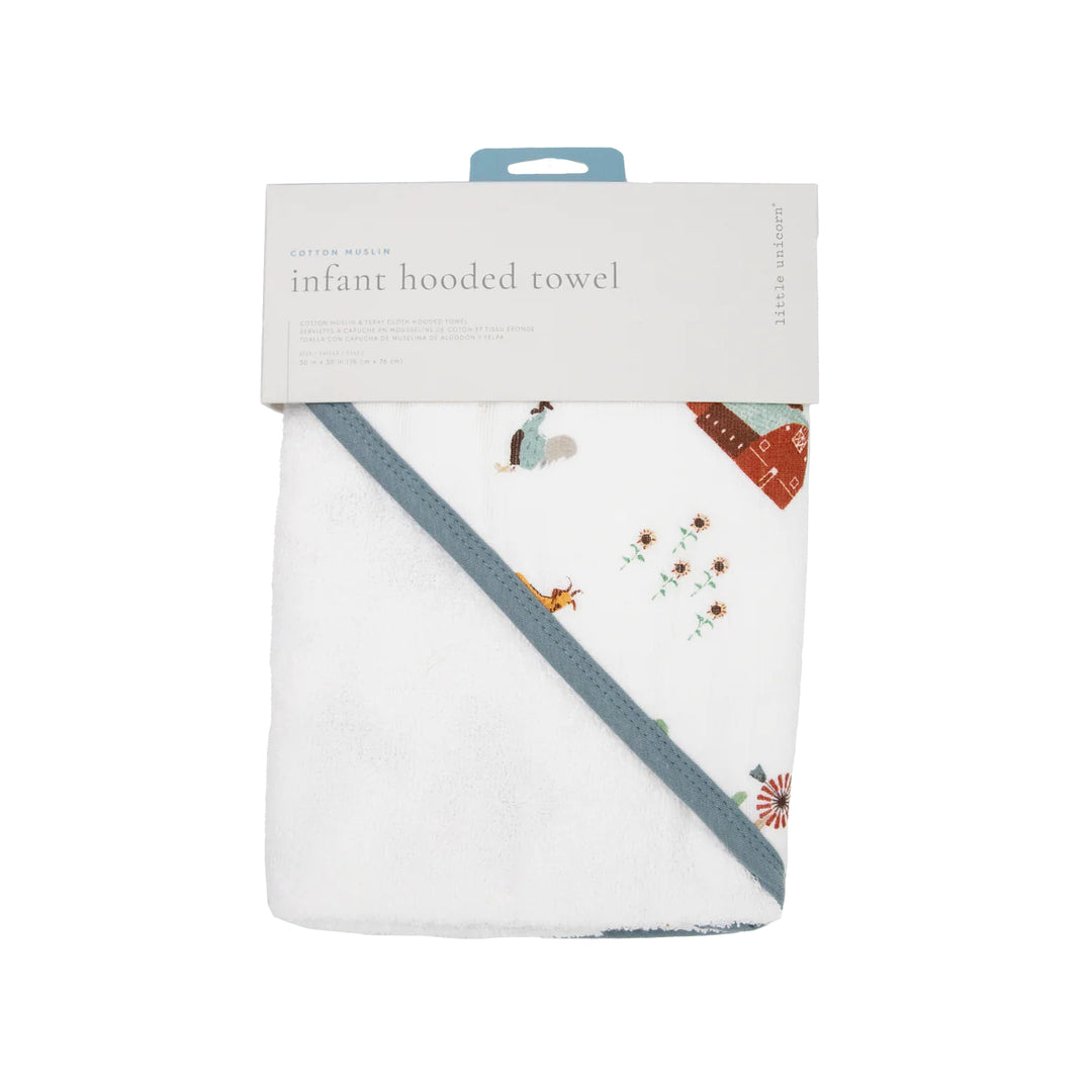 Farmyard Infant Hooded Towel