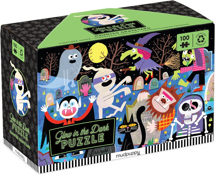 Haunted Graveyard 100 Piece Glow in the Dark Puzzle