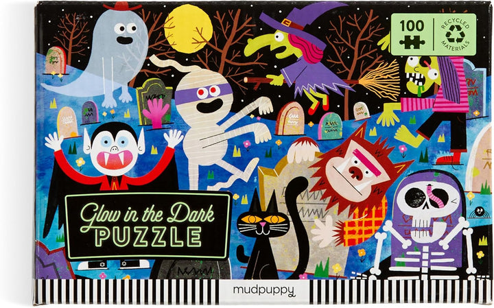 Haunted Graveyard 100 Piece Glow in the Dark Puzzle