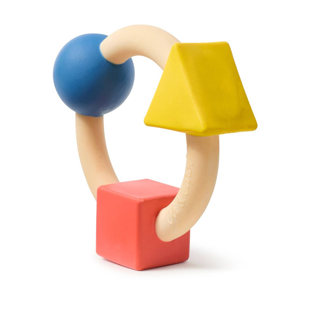 Bauhaus Teething Ring, Primary Colors