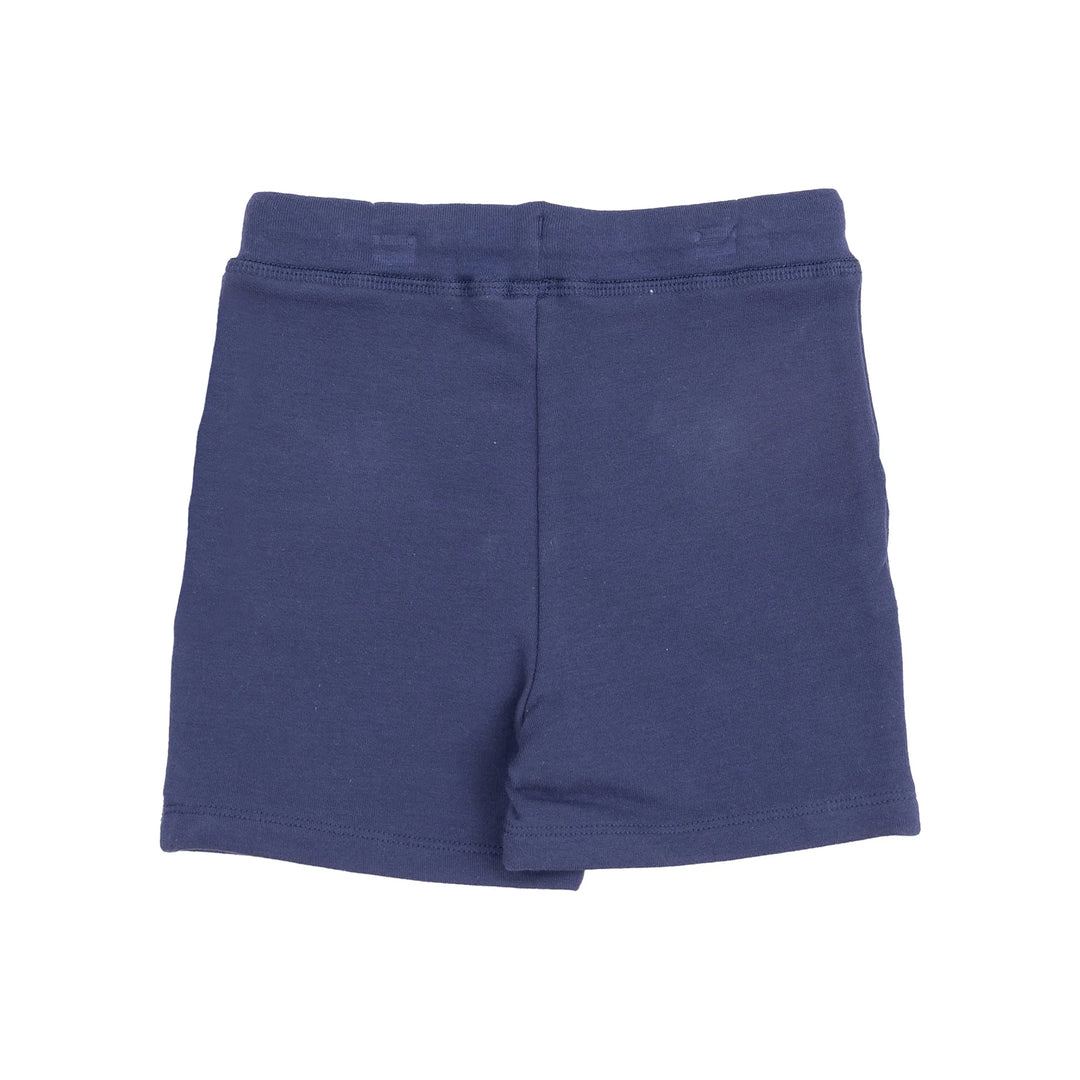 Navy Gingham Top + Navy French Terry Short Set