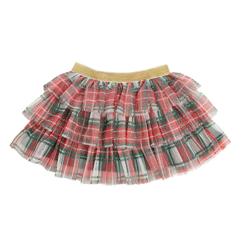 Christmas Plaid Tiered Holiday Tutu