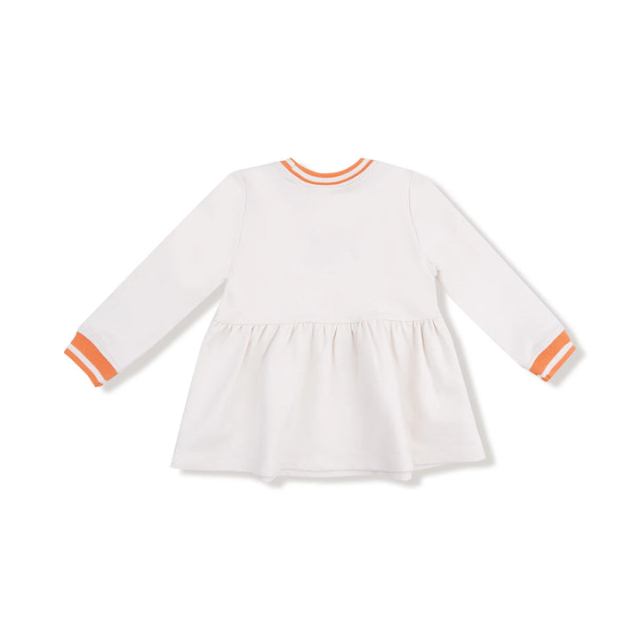 Orange Go Team Patch French Terry Dress *
