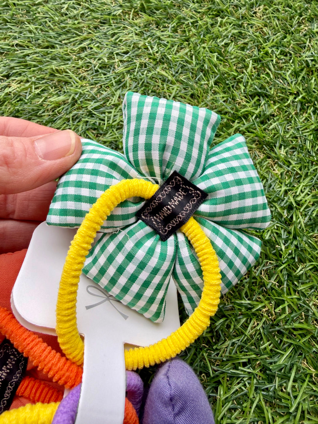 Plush Flower Hair Ties S/4