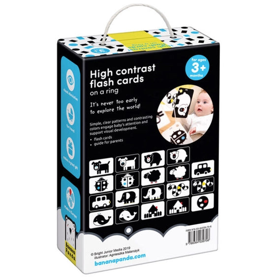 High Contrast Flash Cards on a Ring 3+months