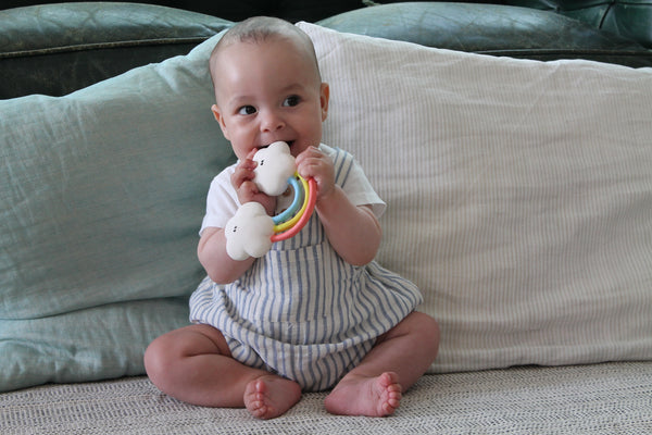 Natural Rubber Rainbow Teether