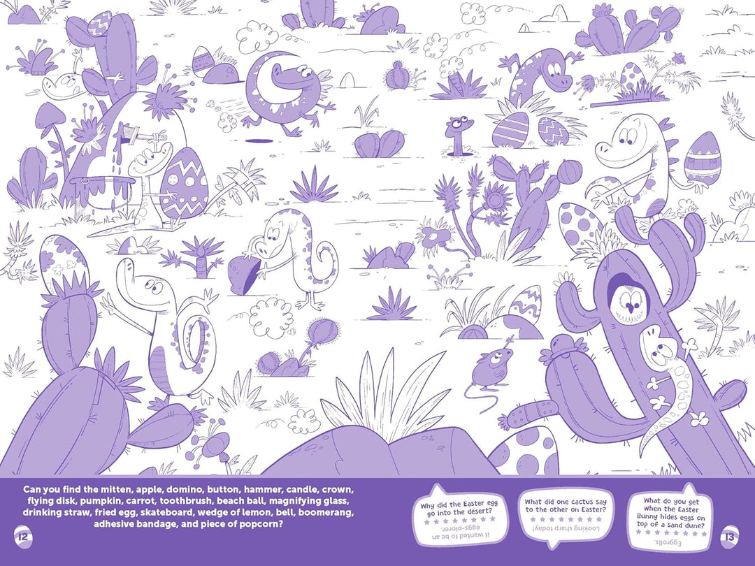 Glitter Easter Hiddn Pictures Puzzles