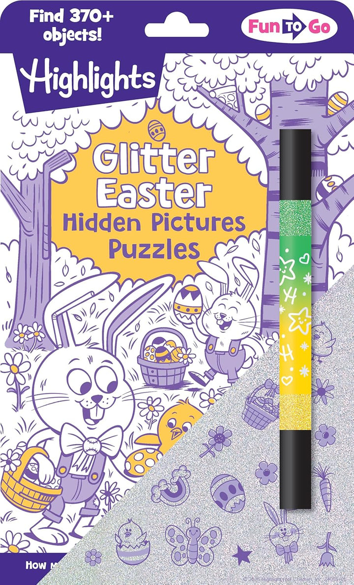 Glitter Easter Hiddn Pictures Puzzles