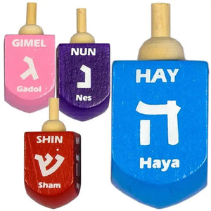 Extra Large Wooden Dreidel -