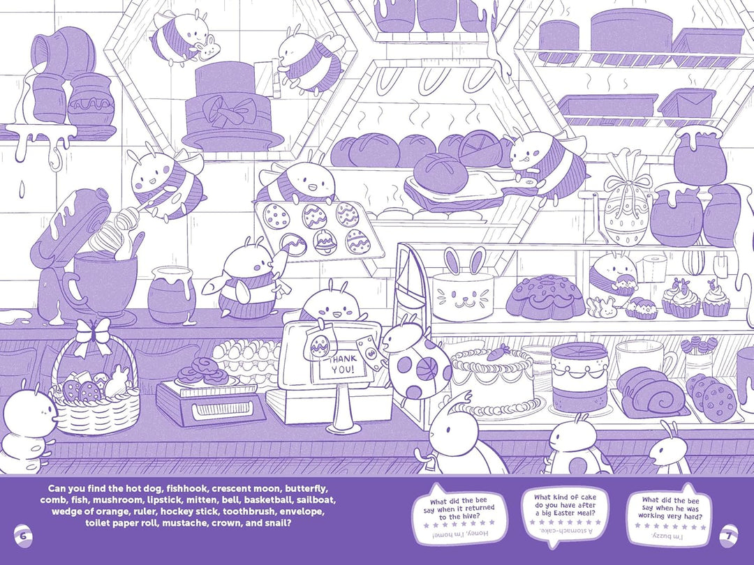 Glitter Easter Hiddn Pictures Puzzles