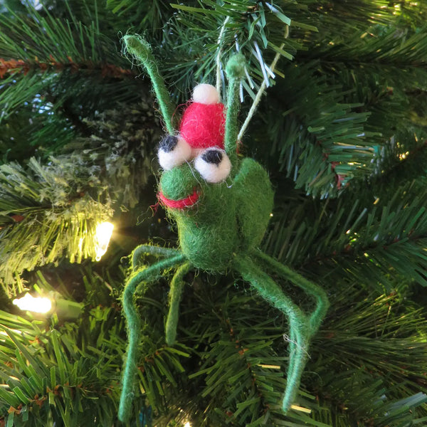 Christmas Cricket Felt Ornament