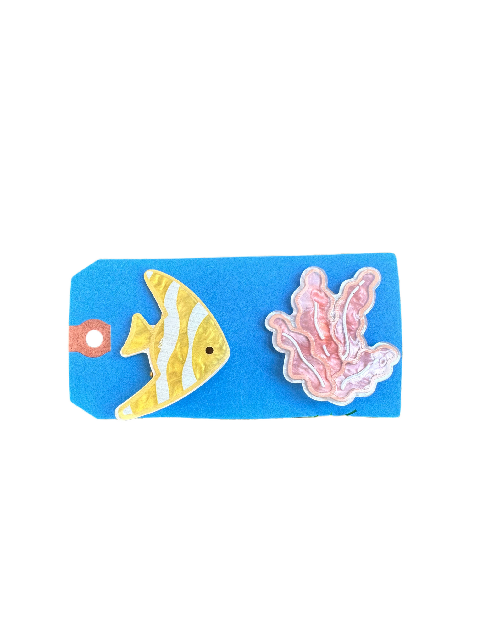 Coral Fish Hair Clip Set