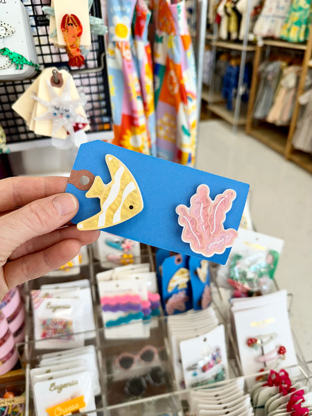 Coral Fish Hair Clip Set