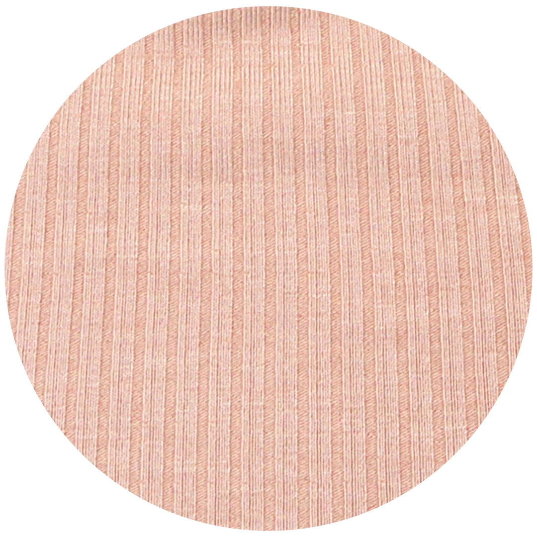 Audrey Pink Ribbed Knotted Gown  newborn-3 months