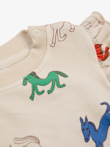 Wonder Horse AOP Baby Sweatshirt