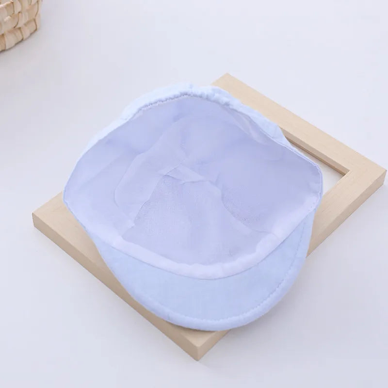 Happy Bear Soft Brim Cap (0-12 months) Blue